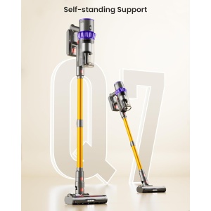 Iirios Cordless Vacuum Cleaner, 6-in-1 Powerful Suction Stick Vacuum with Self-Standing & Charging Dock, Up to 55 Mins, Lightweight Vacuum for Pet Hair Hardwood Floor Carpet
